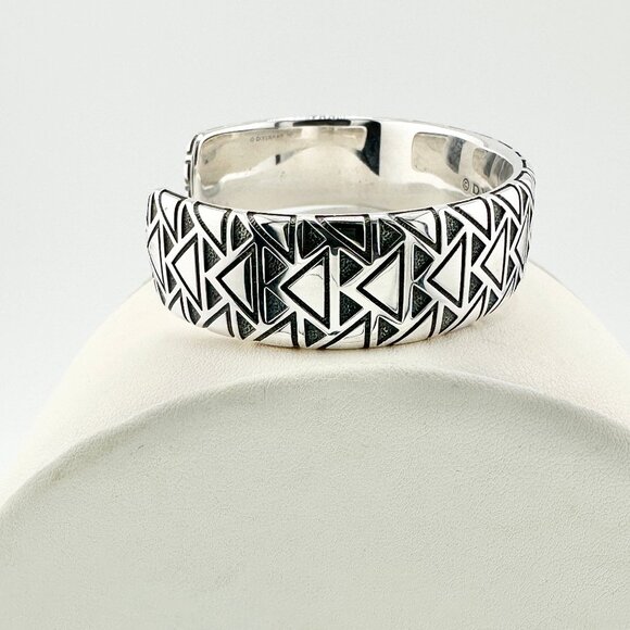 David Yurman Wide Southwest Cuff Bracelet in Sterling Silver - 17mm - Medium - Picture 4 of 13